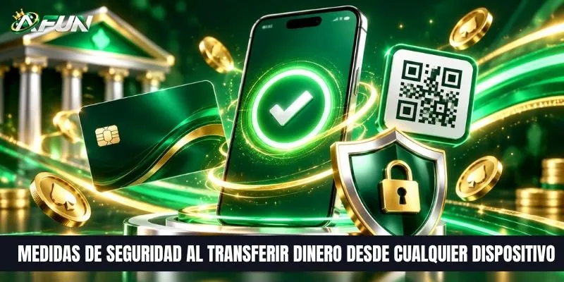 Medidas de seguridad al transferir dinero desde cualquier dispositivo
