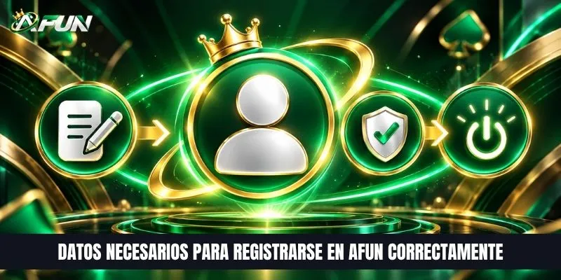 Datos necesarios para registrarse en AFUN correctamente